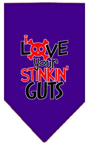 Pet and Dog Bandana Screen Printed, "Love Your Stinkin Guts" - Image 4