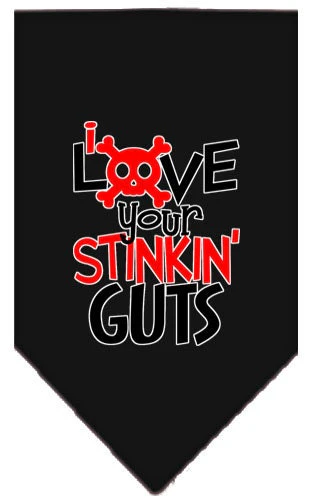 Pet and Dog Bandana Screen Printed, "Love Your Stinkin Guts" - Image 7