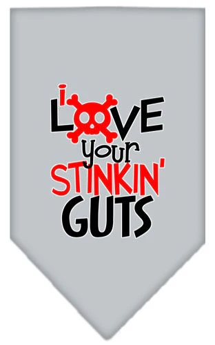 Pet and Dog Bandana Screen Printed, "Love Your Stinkin Guts" - Image 8