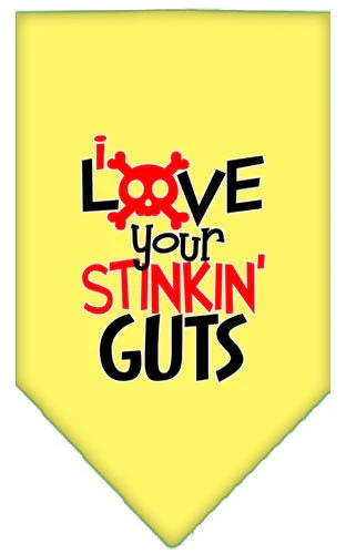 Pet and Dog Bandana Screen Printed, "Love Your Stinkin Guts" - Image 9