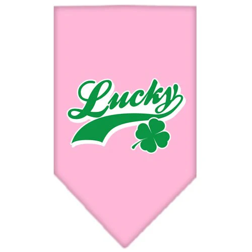 Pet and Dog Bandana Screen Printed,  "Lucky Swoosh" - Image 10