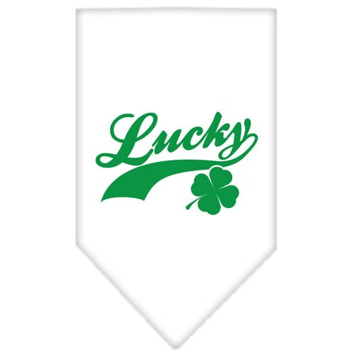Pet and Dog Bandana Screen Printed,  "Lucky Swoosh" - Image 5