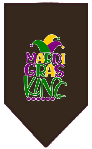 Pet and Dog Bandana Screen Printed, "Mardi Gras King" - Image 12