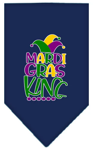Pet and Dog Bandana Screen Printed, "Mardi Gras King" - Image 13