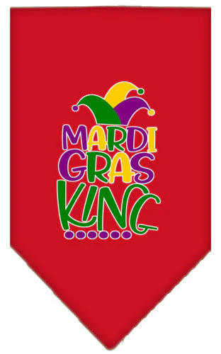 Pet and Dog Bandana Screen Printed, "Mardi Gras King" - Image 15