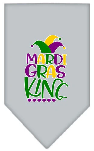 Pet and Dog Bandana Screen Printed, "Mardi Gras King" - Image 9