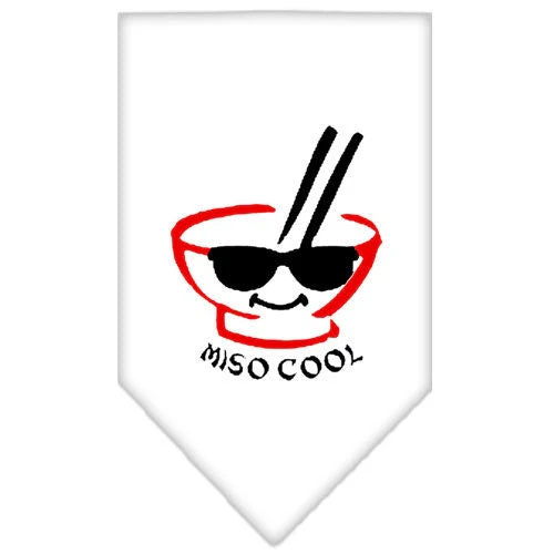 Pet and Dog Bandana Screen Printed, "Miso Cool" - Image 2