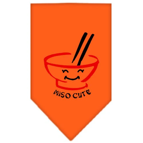 Pet and Dog Bandana Screen Printed, "Miso Cute" - Image 10