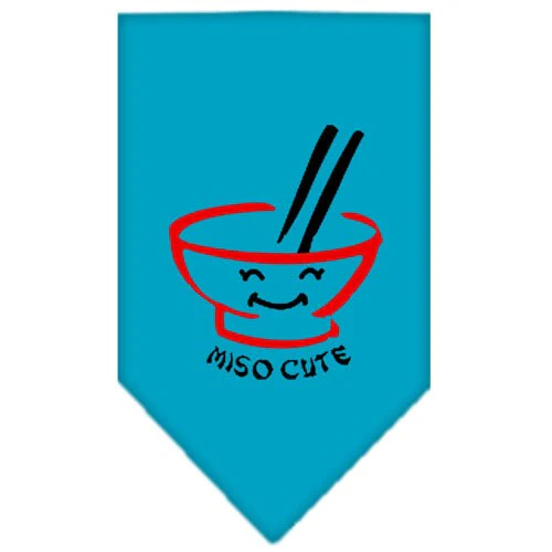 Pet and Dog Bandana Screen Printed, "Miso Cute" - Image 5
