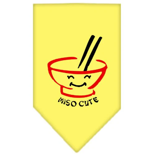 Pet and Dog Bandana Screen Printed, "Miso Cute" - Image 8