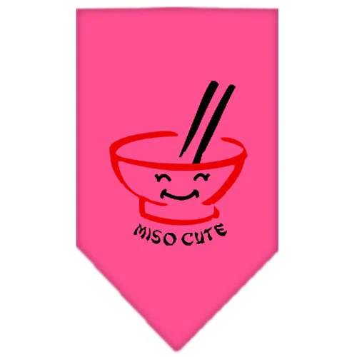 Pet and Dog Bandana Screen Printed, "Miso Cute" - Image 9