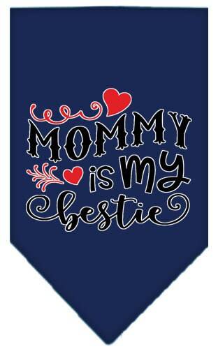 Pet and Dog Bandana Screen Printed, "Mommy Is My Bestie" - Image 10