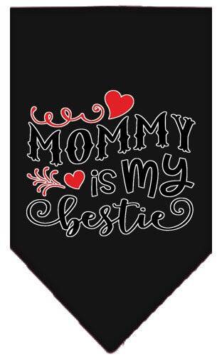 Pet and Dog Bandana Screen Printed, "Mommy Is My Bestie" - Image 3
