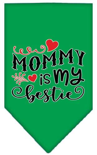 Pet and Dog Bandana Screen Printed, "Mommy Is My Bestie" - Image 6