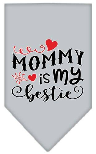 Pet and Dog Bandana Screen Printed, "Mommy Is My Bestie" - Image 7