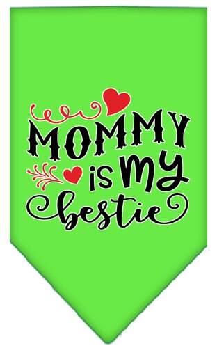 Pet and Dog Bandana Screen Printed, "Mommy Is My Bestie" - Image 8
