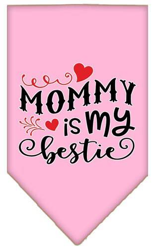 Pet and Dog Bandana Screen Printed, "Mommy Is My Bestie" - Image 9
