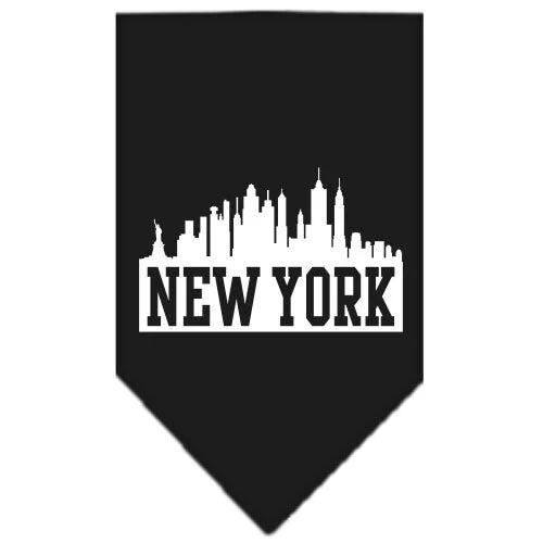 Pet and Dog Bandana Screen Printed, "New York Skyline" - Image 2