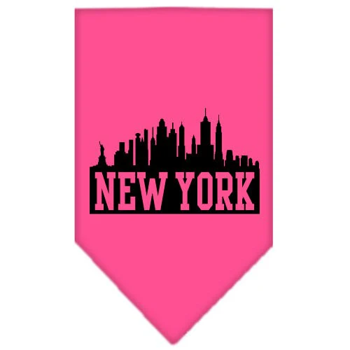 Pet and Dog Bandana Screen Printed, "New York Skyline" - Image 3