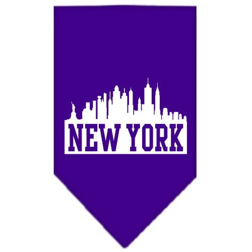 Pet and Dog Bandana Screen Printed, "New York Skyline" - Image 5