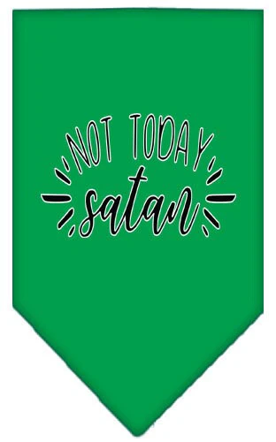 Pet and Dog Bandana Screen Printed, "Not Today Satan" - Image 10