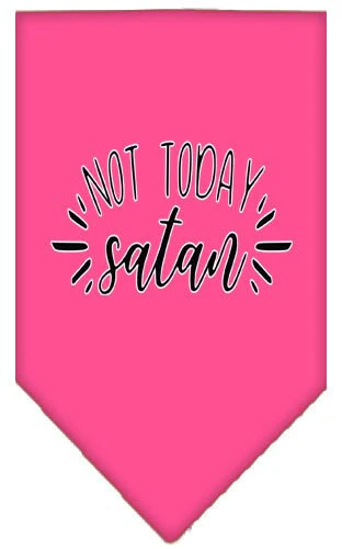 Pet and Dog Bandana Screen Printed, "Not Today Satan" - Image 2