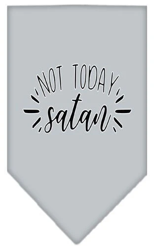 Pet and Dog Bandana Screen Printed, "Not Today Satan" - Image 3