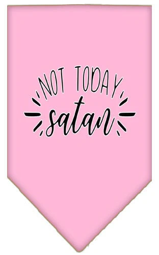 Pet and Dog Bandana Screen Printed, "Not Today Satan" - Image 5