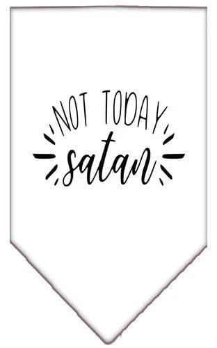 Pet and Dog Bandana Screen Printed, "Not Today Satan" - Image 7