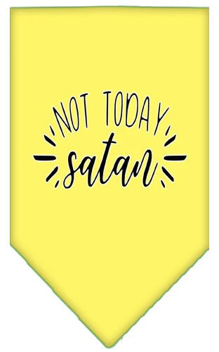 Pet and Dog Bandana Screen Printed, "Not Today Satan" - Image 8