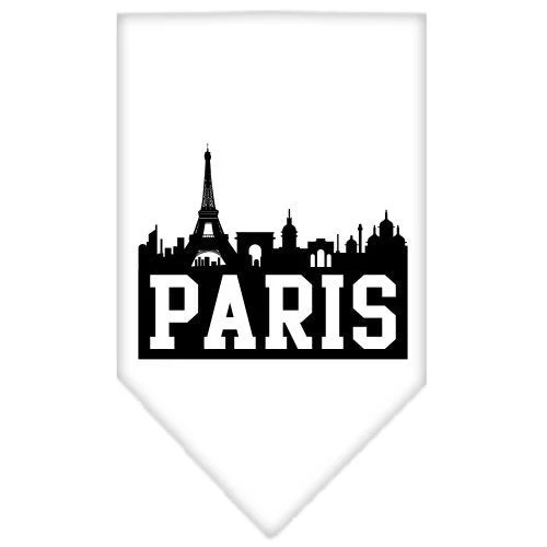 Pet and Dog Bandana Screen Printed, "Paris Skyline" - Image 8