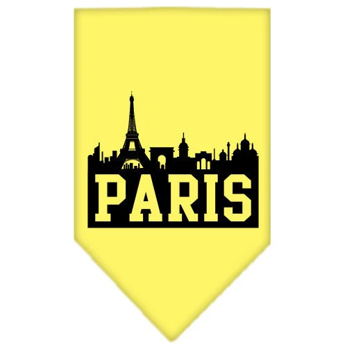 Pet and Dog Bandana Screen Printed, "Paris Skyline" - Image 9