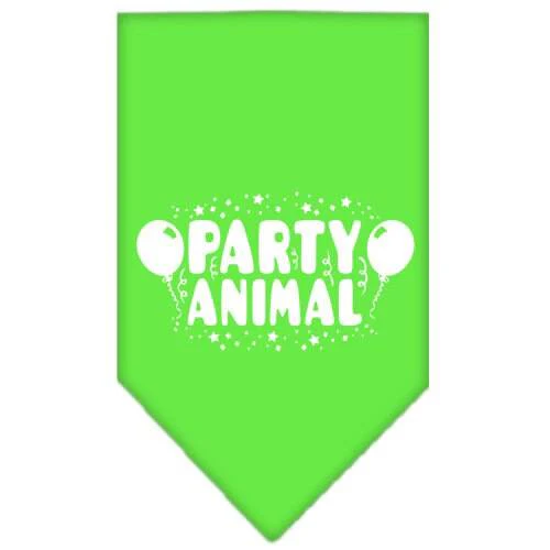 Pet and Dog Bandana Screen Printed, "Party Animal" - Image 10