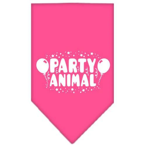Pet and Dog Bandana Screen Printed, "Party Animal" - Image 3