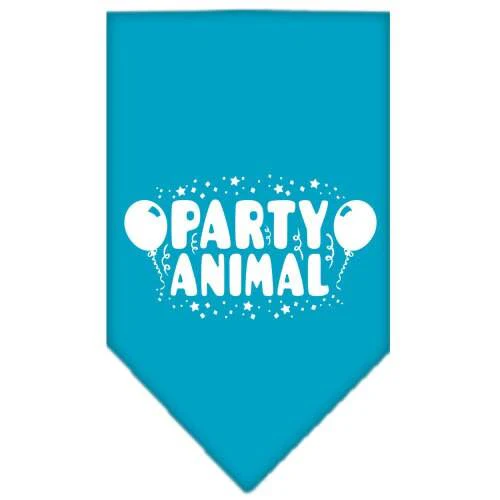 Pet and Dog Bandana Screen Printed, "Party Animal" - Image 5