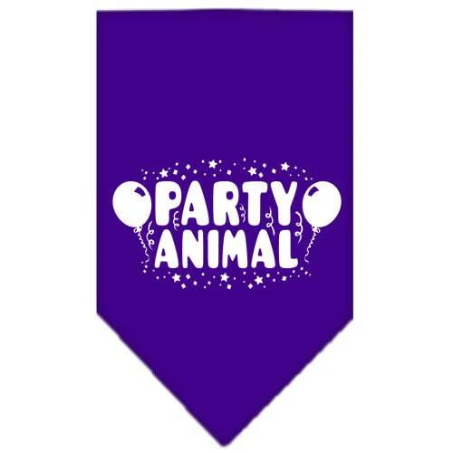 Pet and Dog Bandana Screen Printed, "Party Animal" - Image 6