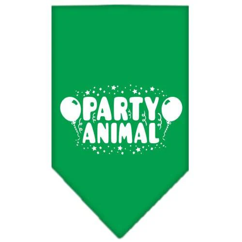 Pet and Dog Bandana Screen Printed, "Party Animal" - Image 7