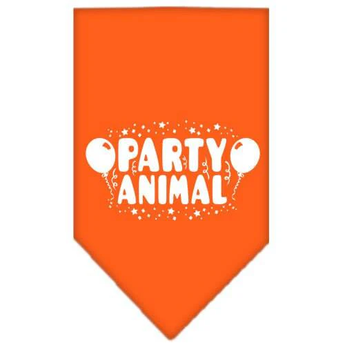 Pet and Dog Bandana Screen Printed, "Party Animal" - Image 8