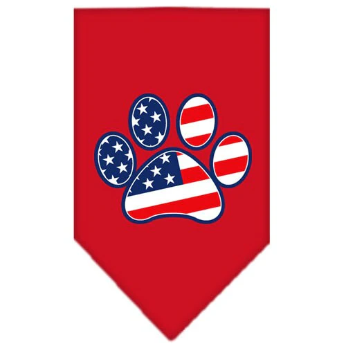 Pet and Dog Bandana Screen Printed, "Patriotic Paw" - Image 4
