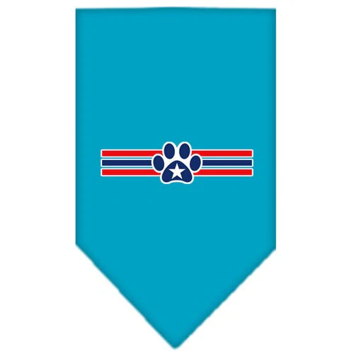 Pet and Dog Bandana Screen Printed, "Patriotic Star Paw" - Image 10