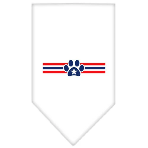 Pet and Dog Bandana Screen Printed, "Patriotic Star Paw" - Image 4