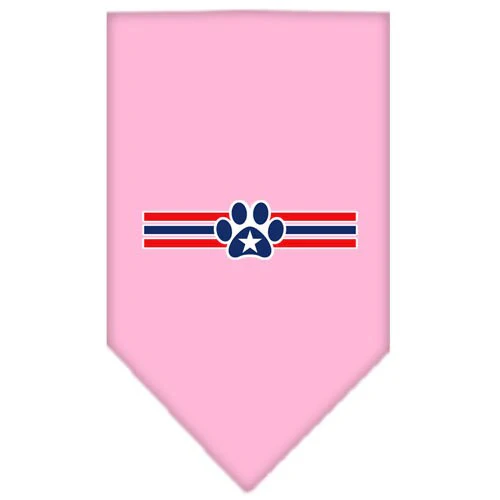 Pet and Dog Bandana Screen Printed, "Patriotic Star Paw" - Image 8