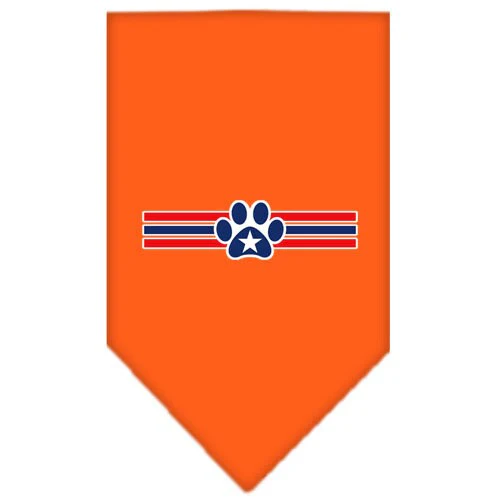 Pet and Dog Bandana Screen Printed, "Patriotic Star Paw" - Image 9