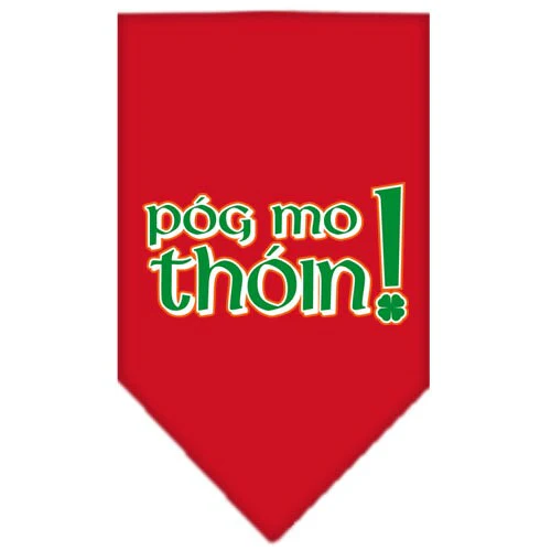 Pet and Dog Bandana Screen Printed, "Pog Mo Thoin" - Image 2