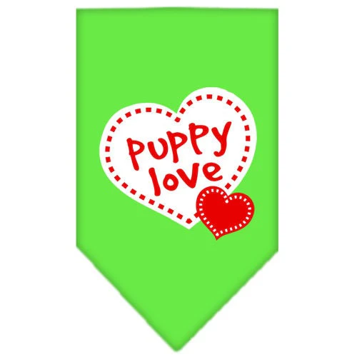 Pet and Dog Bandana Screen Printed, "Puppy Love" - Image 10