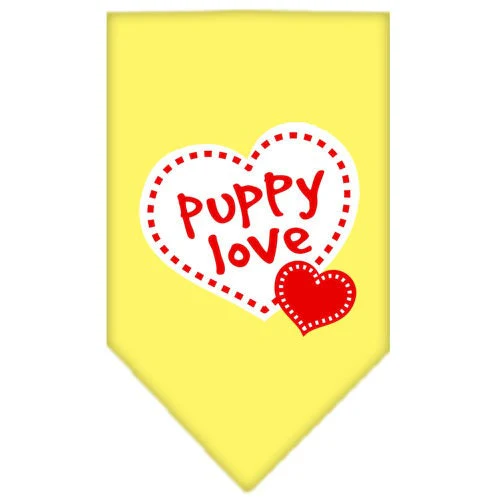 Pet and Dog Bandana Screen Printed, "Puppy Love" - Image 8