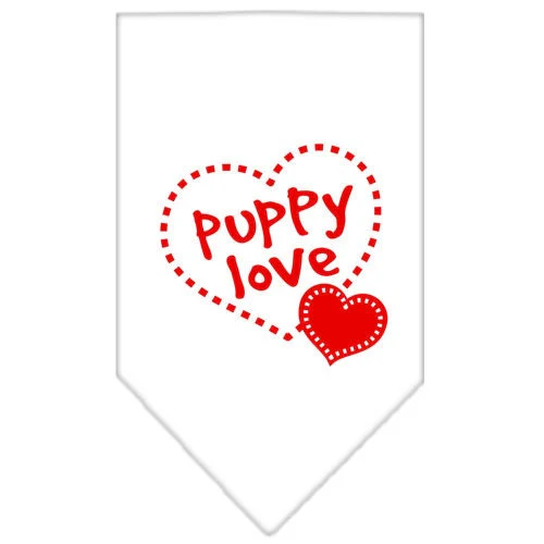 Pet and Dog Bandana Screen Printed, "Puppy Love" - Image 9
