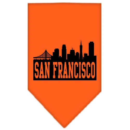 Pet and Dog Bandana Screen Printed, "San Francisco Skyline" - Image 10