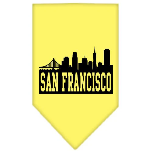 Pet and Dog Bandana Screen Printed, "San Francisco Skyline" - Image 6