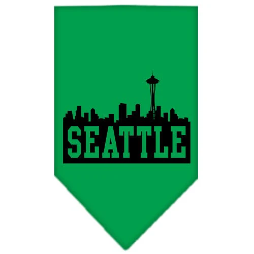 Pet and Dog Bandana Screen Printed, "Seattle Skyline" - Image 3